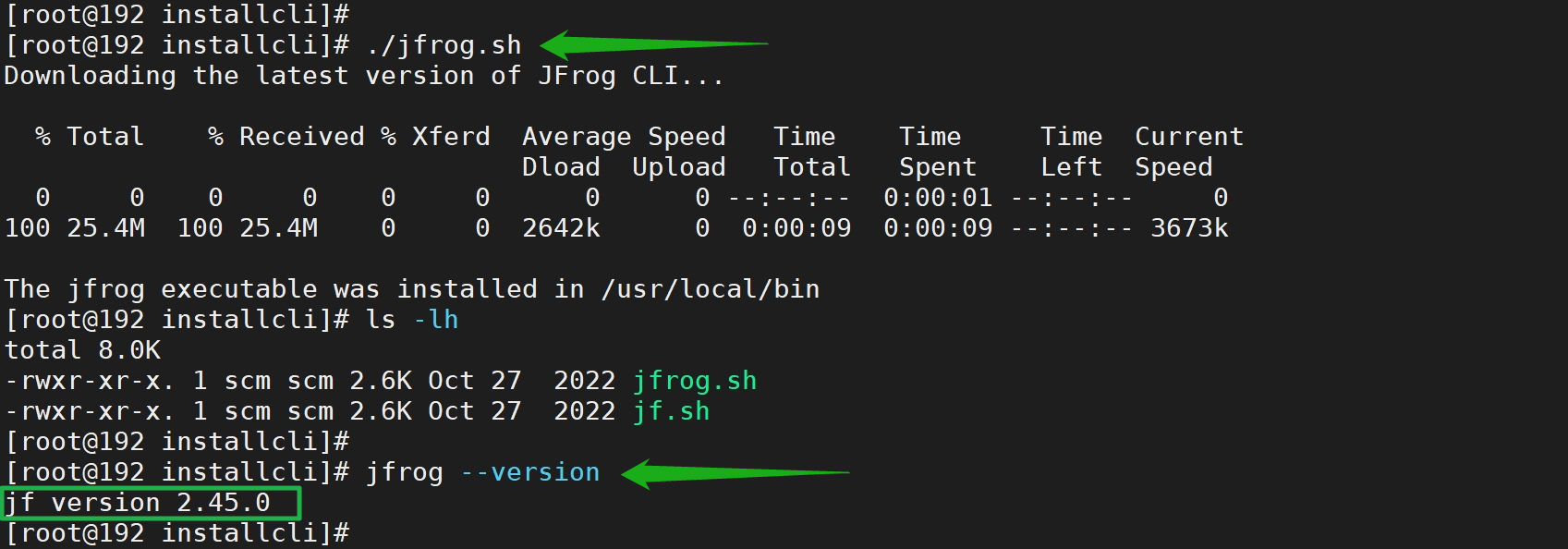 JFrog CLI 客户端的使用_ci_06