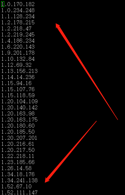 文本文档 linux ubuntu centos 7 IP地址排序 在文本文档前面、后面、指定列添加相同字符 sed命令在指定行前（后）插入内容 删除行 文本截取IP地址_IP_04