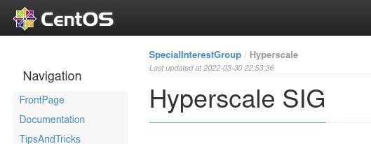 CentOS Hyperscale SIG用于向CentOS回传更多更新的软件包版本_写时复制