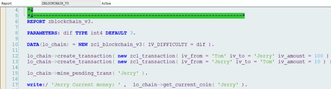 300行ABAP代码实现一个最简单的区块链原型_java_07