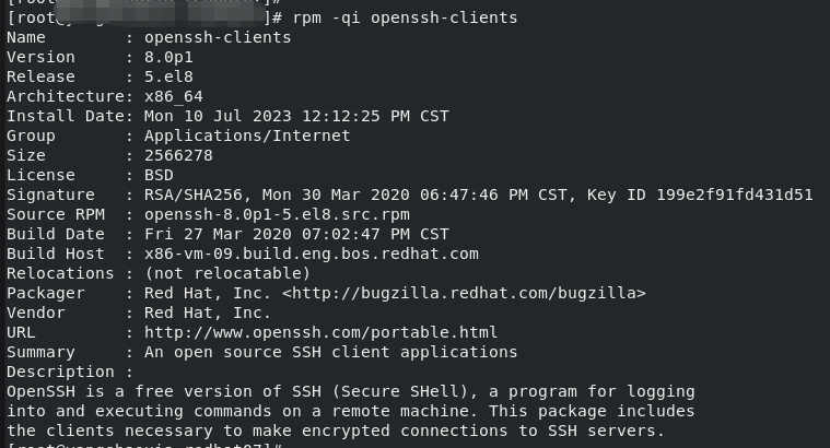关于菜鸡学习RHEL8的一些小笔记--->linux上的ssh远程_客户端