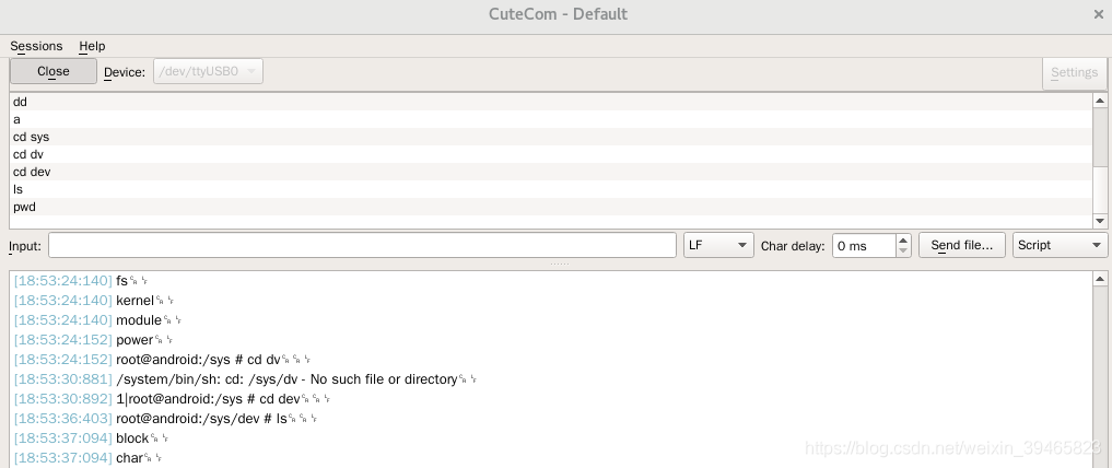嵌入式：debian9.6上用超级终端（cutecom）_开发板_04