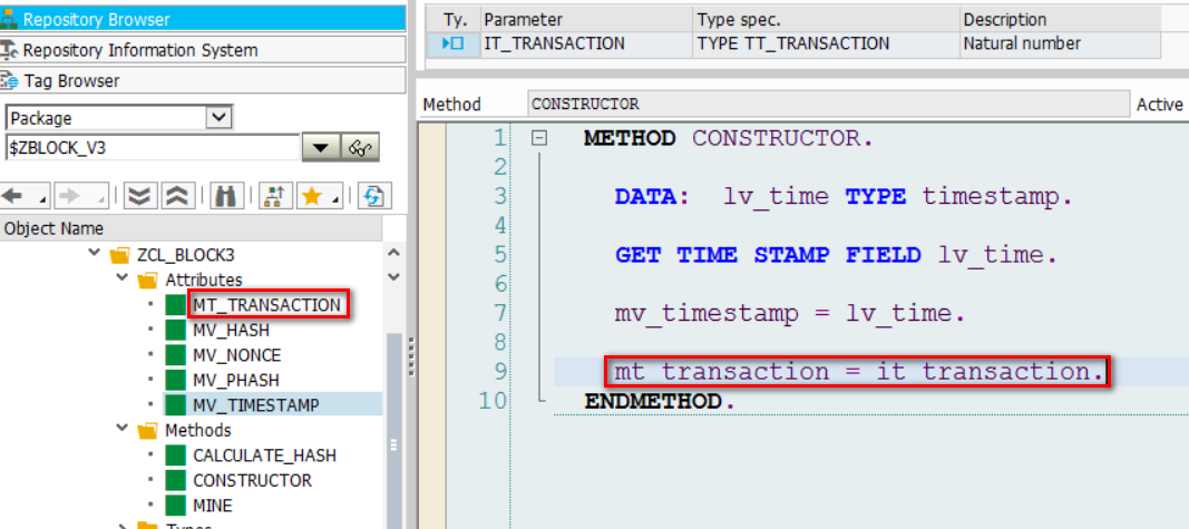 如何用SAP ABAP编程语言实现一个简单的区块链模型_ABAP_18