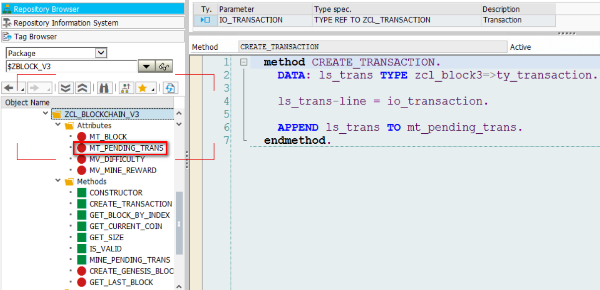 如何用SAP ABAP编程语言实现一个简单的区块链模型_ABAP_20