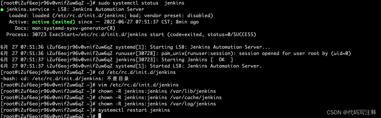 centos jenkins 无法启动 active (exited)_vim_02