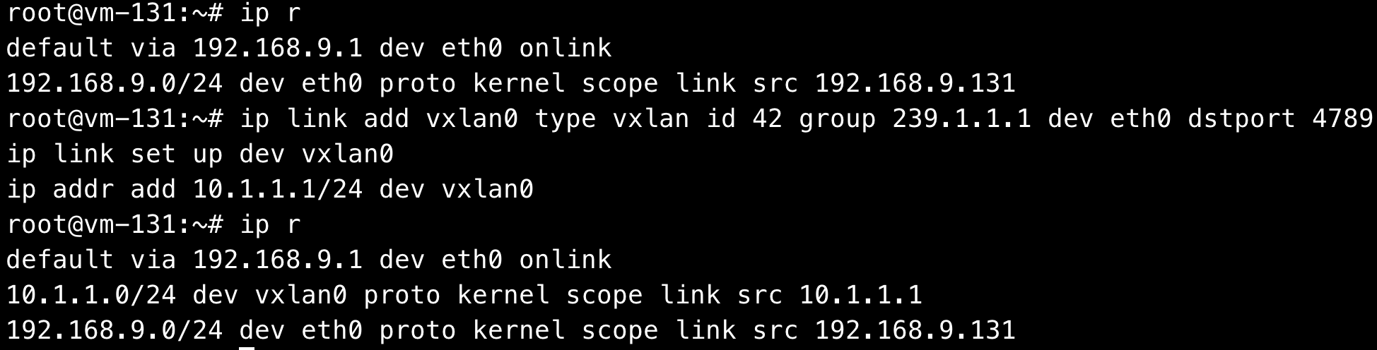 vxlan 通信测试_UDP