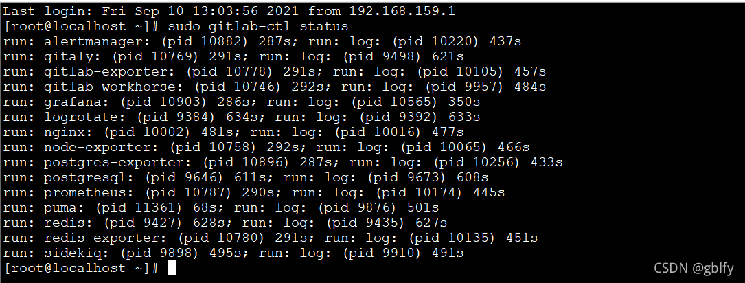 Gitlab14.x 安装、配置、启动 （Centos/Red Hat7/8.x）_git_10