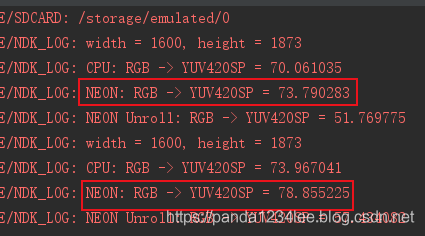 RGBA 编码为 YUV420SP【NEON】_技术