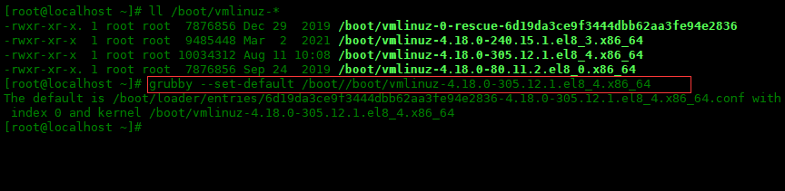 在 CentOS 8 中删除旧的 Linux 系统内核_linux_05