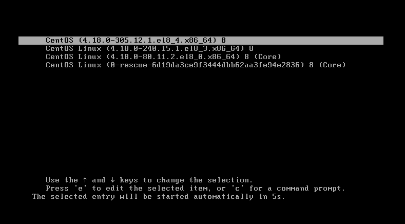 在 CentOS 8 中删除旧的 Linux 系统内核_3c