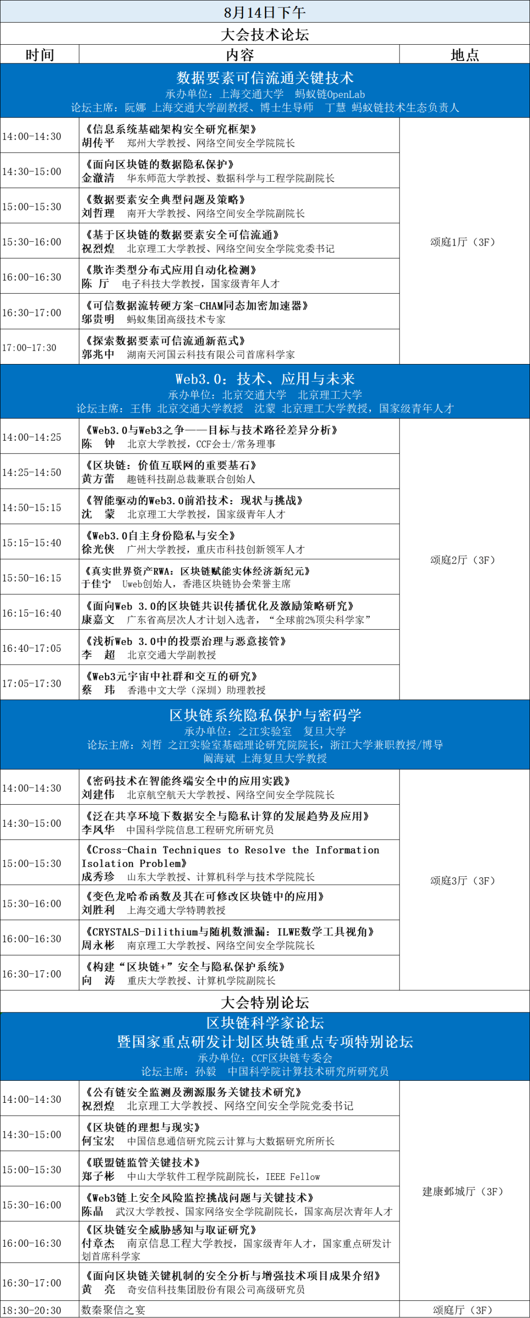 CCF CBCC 2023丨参会指南get！第六届CCF中国区块链技术大会全日程公布_信息工程_03
