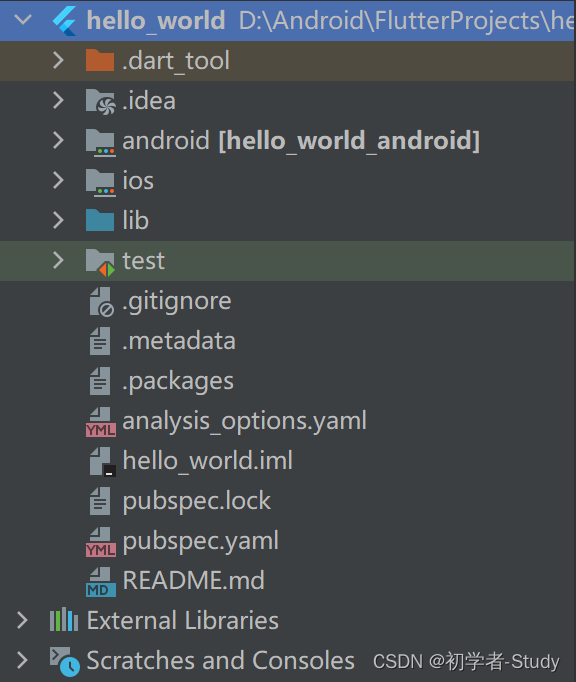 Flutter 第一个程序Hello World!_ide_38