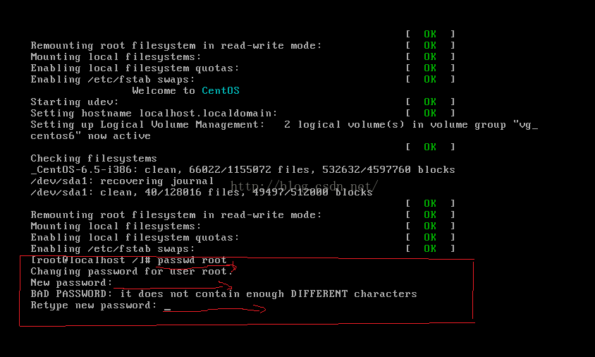 linux 忘记root（这里以centos 6.5为例）密码的解决办法_单用户模式_07
