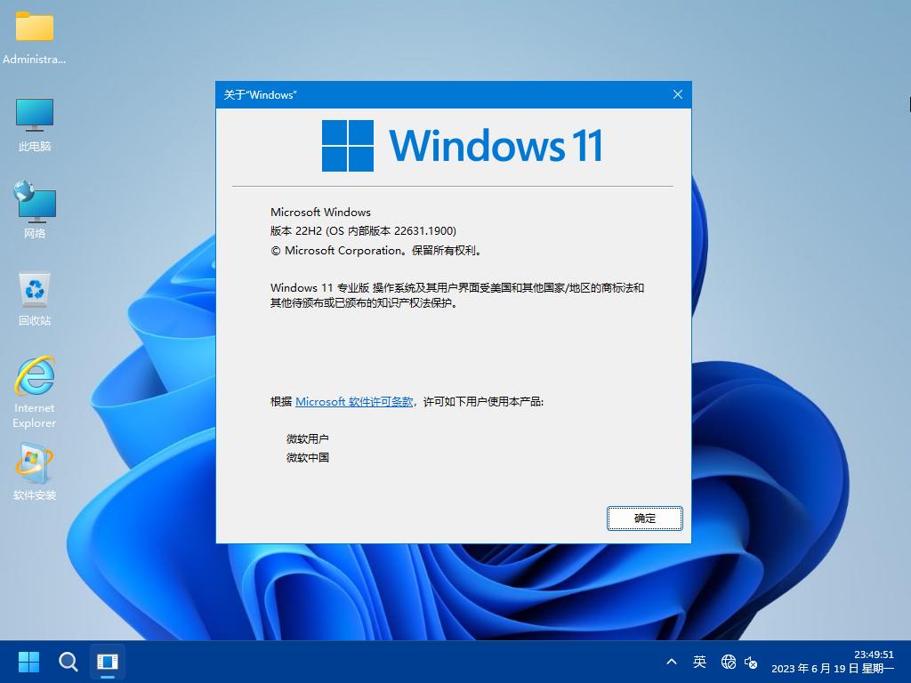 最完美WIN11_Pro_22H2.22631.1900软件选装纯净版VIP50.3_雨林木风_04