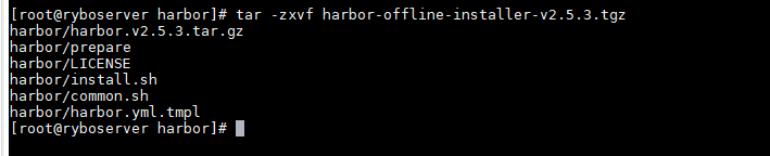Harbor系统文章01---Linux安装Harbor_解压文件_02