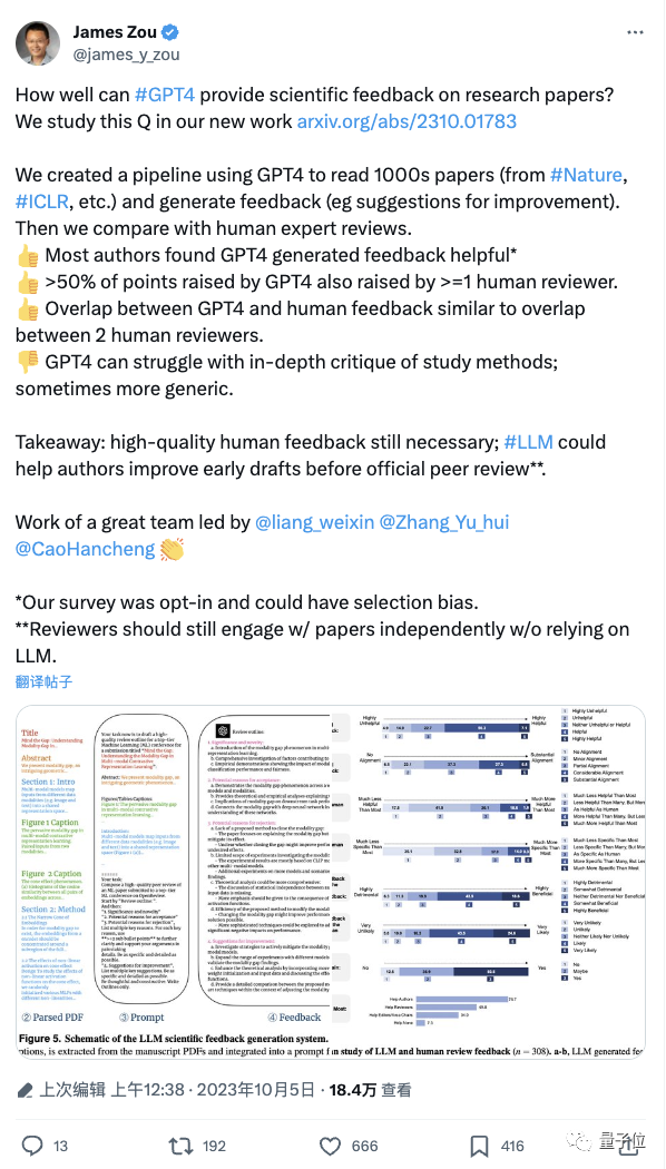 论文投稿前先问问GPT-4！斯坦福实测5000篇，一半意见跟人类评审没差别_计算机科学_02