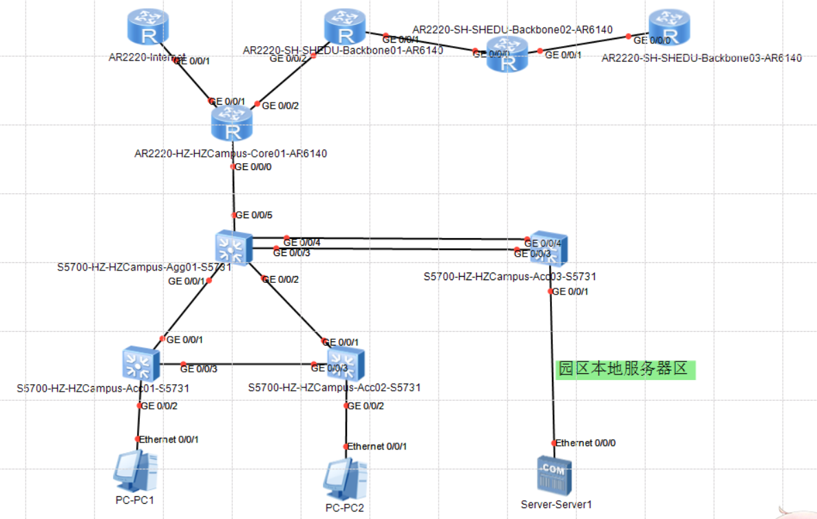 1+X证书网络系统建设与运维（中级）实验_Internet