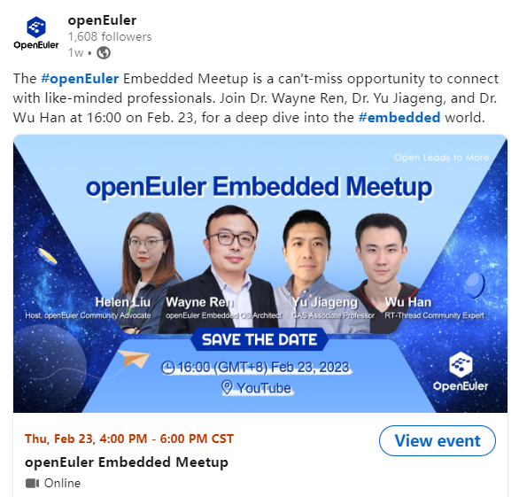 openEuler 社区 2023 年 2 月运作报告_embedded_08