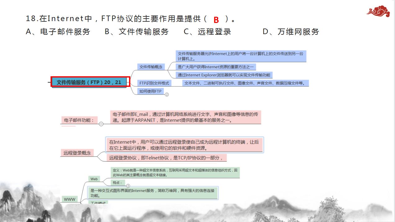 2018年湖南省对口高考计算机应用类《网络》部分试题分析_对口高考_07