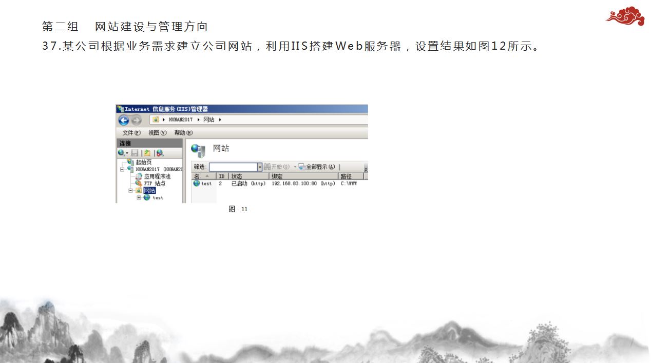 2018年湖南省对口高考计算机应用类《网络》部分试题分析_对口高考_16
