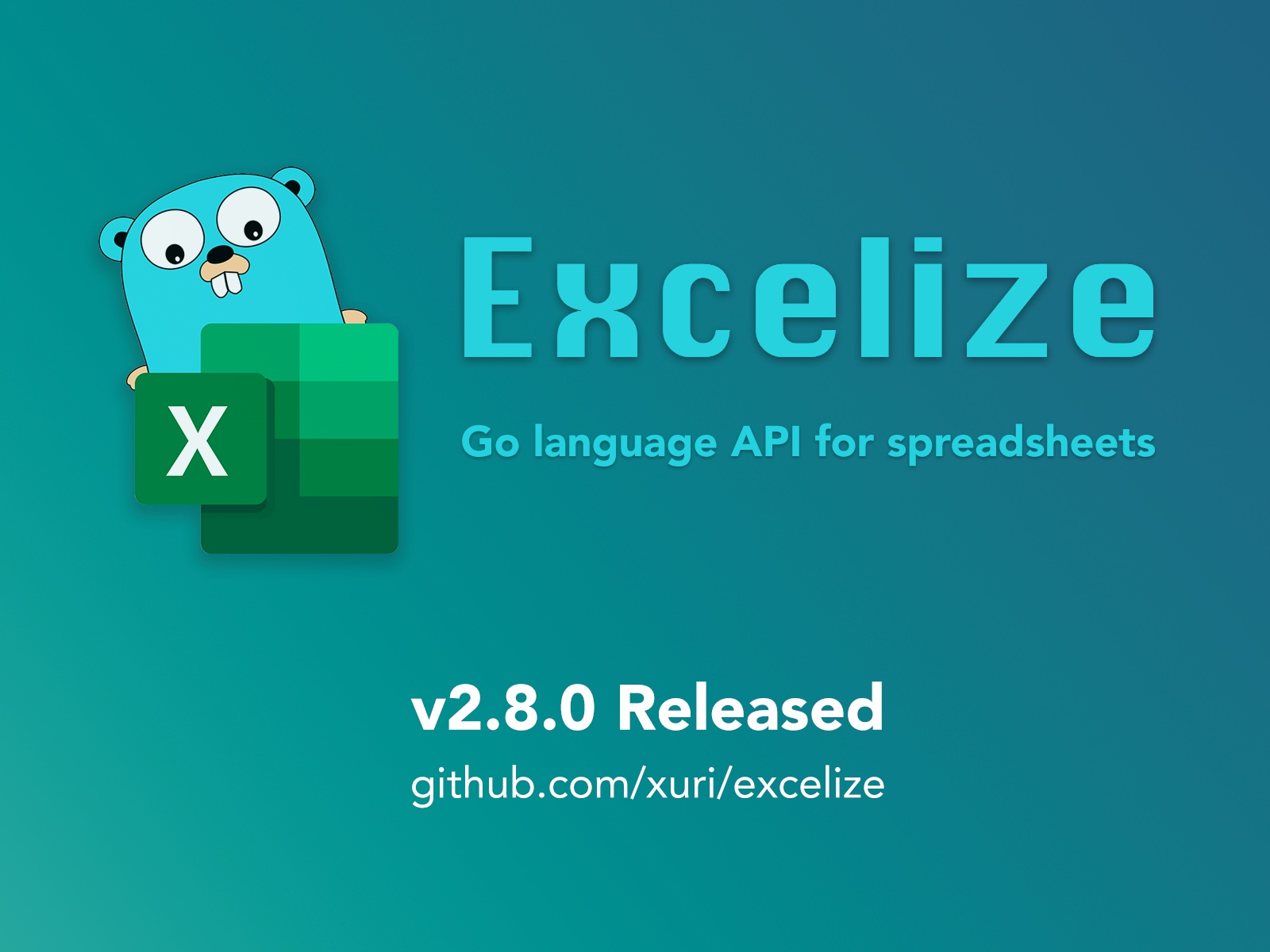Excelize 开源基础库 2.8.0 版本正式发布_开源软件