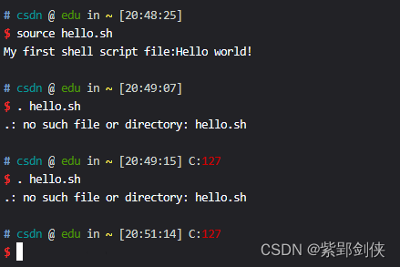 Linux shell编程学习笔记14：编写和运行第一个shell脚本hello world!_shell编程_19