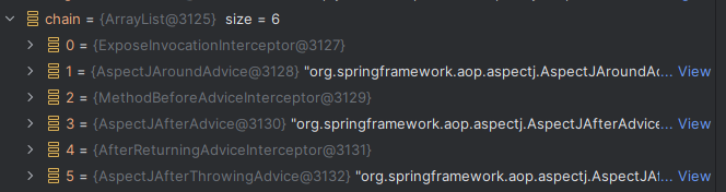 SpringAOP源码解析之通知(advice)执行顺序_拦截器