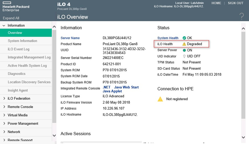DL380 Gen9服务器-ILO health故障报警_新版本_02
