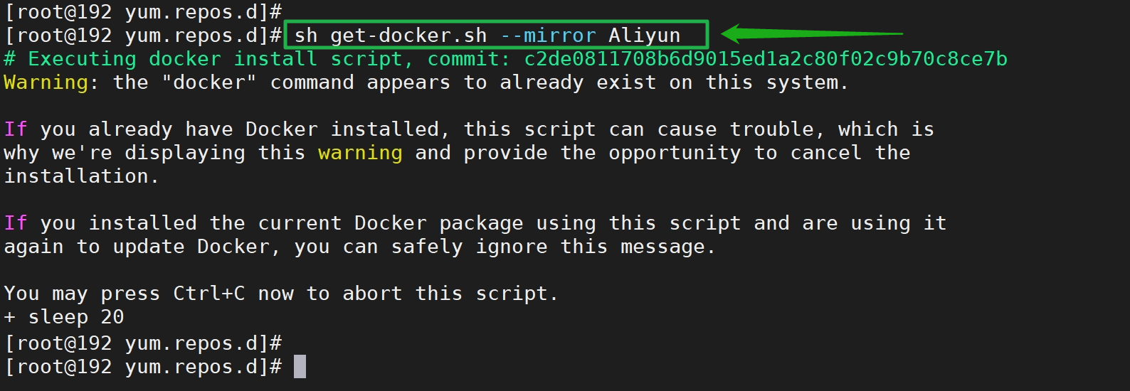 安装最新版 Docker 及配置 Proxy _一键安装_13