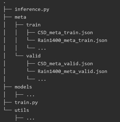 基于知识蒸馏的两阶段去雨、雪、雾算法调试记录_json_02