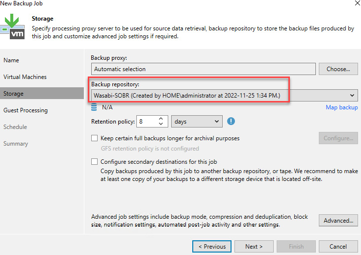 Veeam Backup & Replication 12 配置_Direct to Object i_04