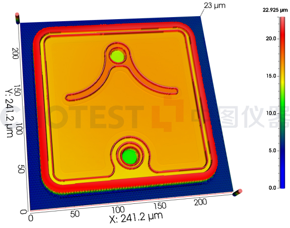 晶圆表面形貌及台阶高度测量方法_3D_06
