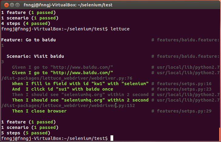 lettuce webdriver 自动化测试---玩转BDD_输入框
