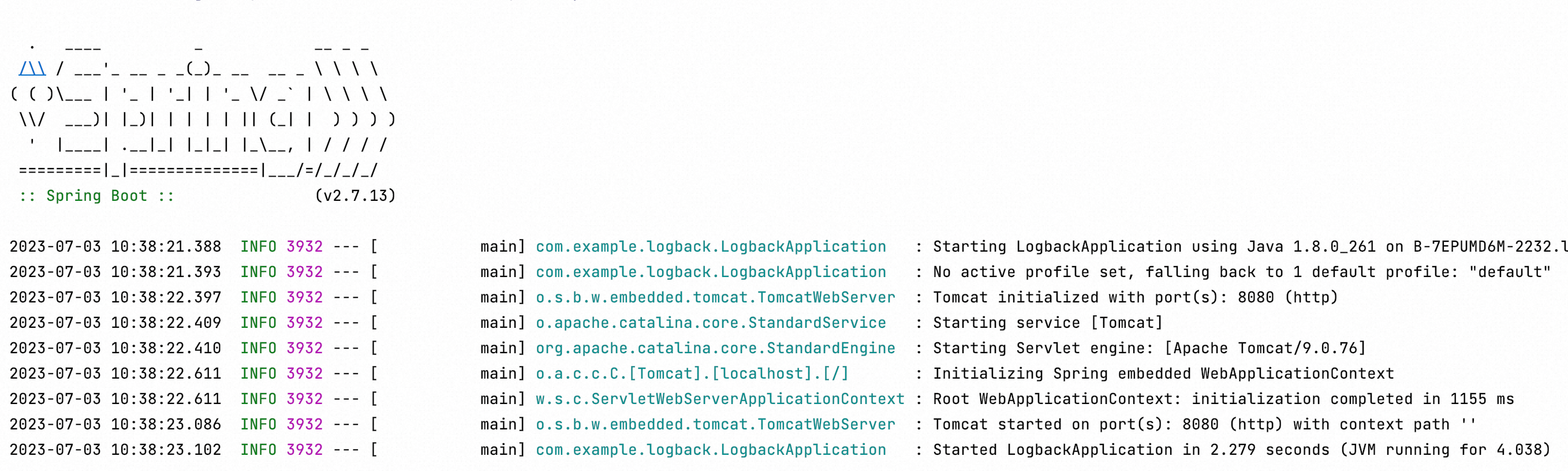 SpringBoot项目从0到1配置logback日志打印_xml_03