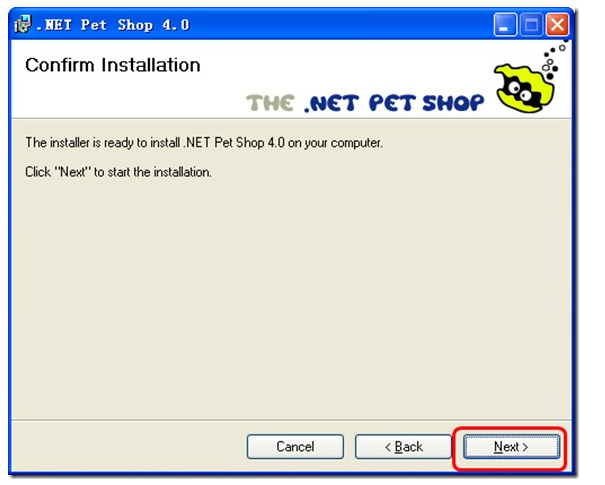 一步一步安装 Microsoft .NET Pet Shop 4.0_SQL_06