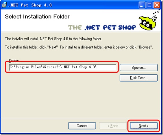 一步一步安装 Microsoft .NET Pet Shop 4.0_Web_05