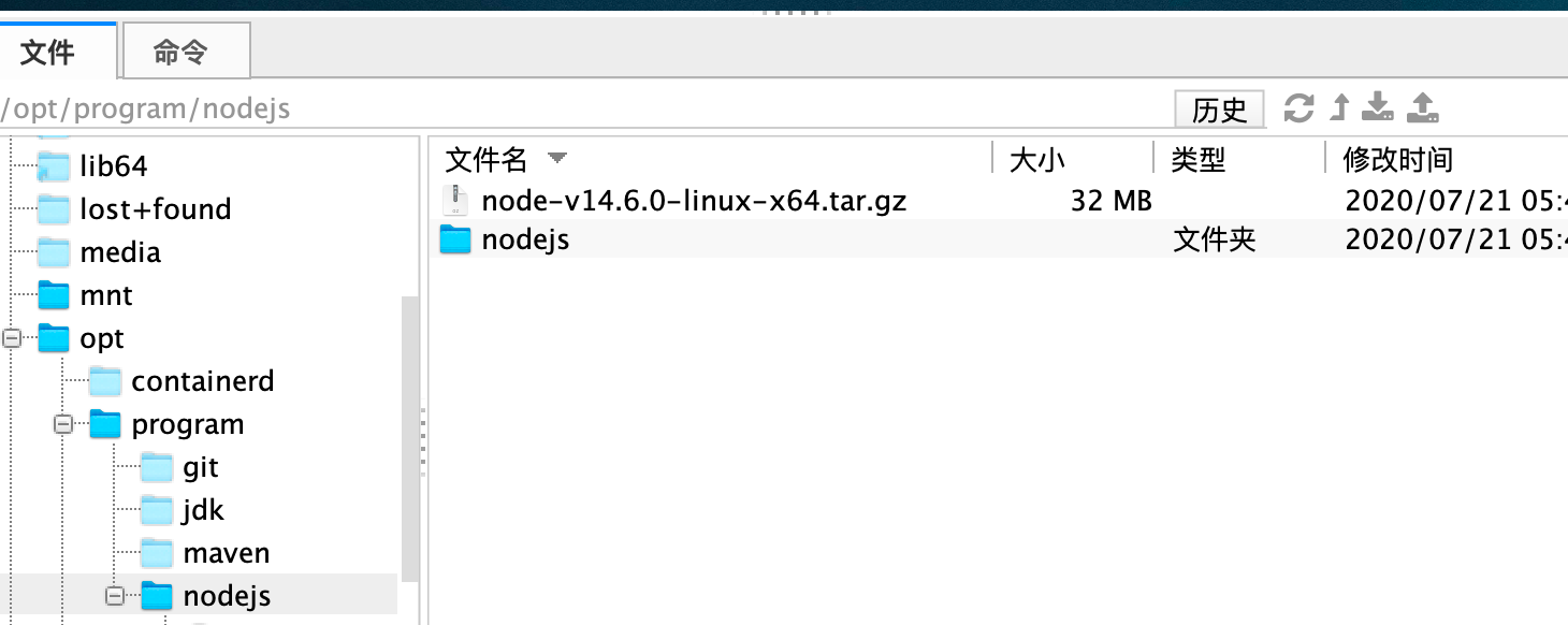 Linux  centos 安装nodejs完整教程 详细到不能再详细了_服务器_03