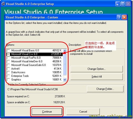 C语言程序设计 安装Visual C++ 6图示_企业版_13