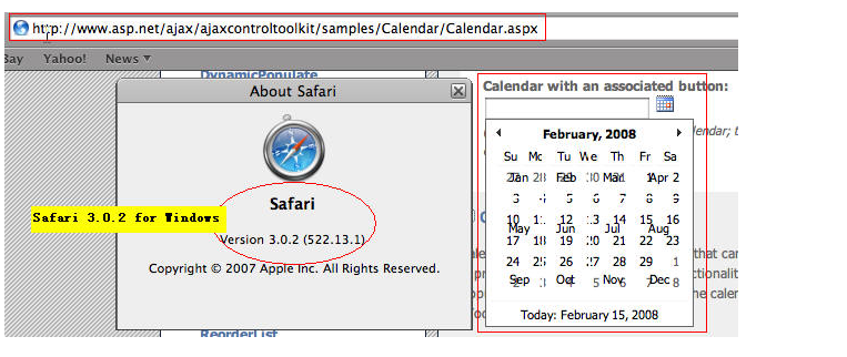 CalendarExtender and Safari_ajax