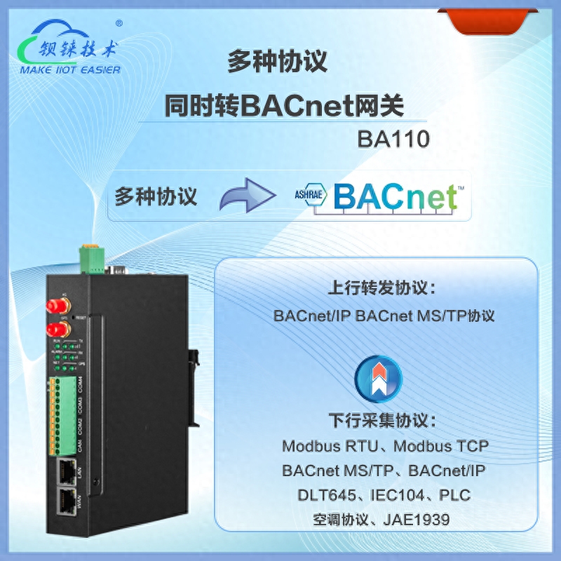 电表DLT645转BACnet /IP协议网关_数据格式