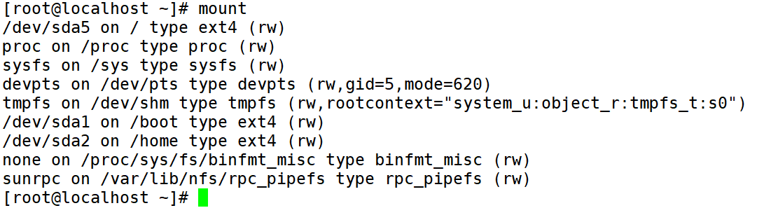 Linux学习（6）——挂载命令