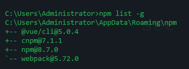 npm常用命令速查表