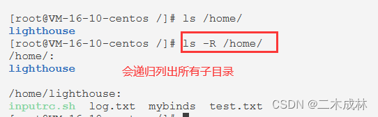 Linux命令之列出目录内容ls