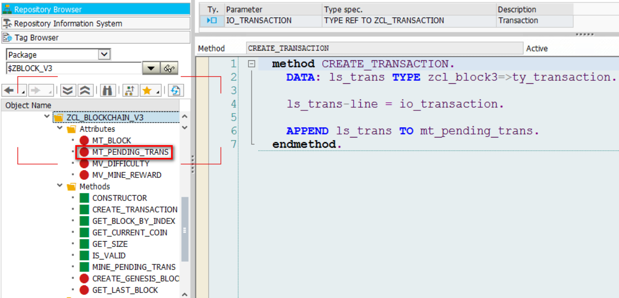 如何用SAP ABAP编程语言实现一个简单的区块链模型_ABAP_22