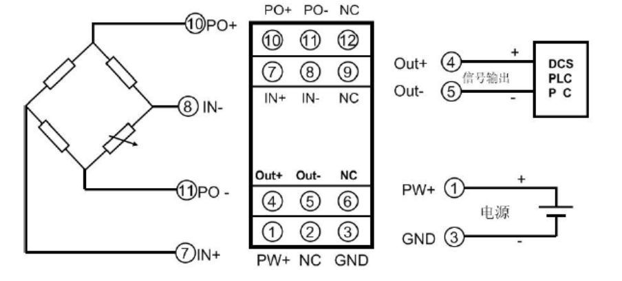 差分信号输入转换模块隔离放大变送器0-10mV/0-20mV/0-±10mV/0-±20mV_信号变送器_05