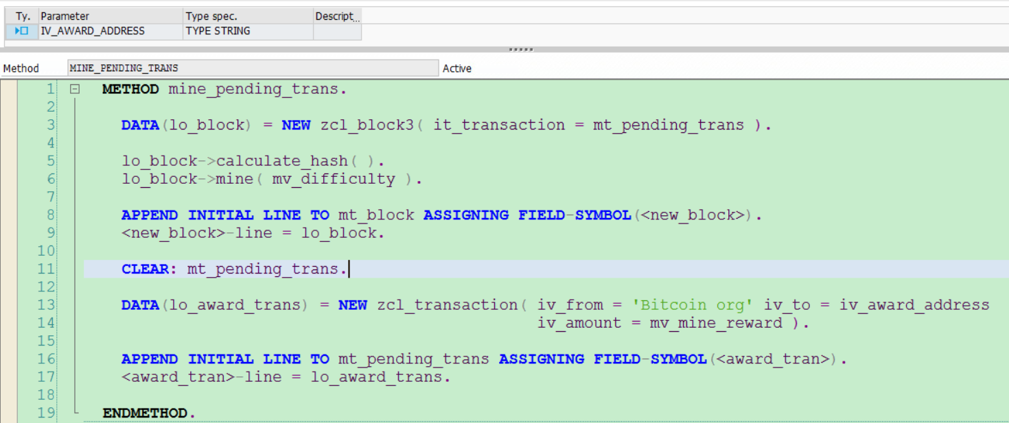 如何用SAP ABAP编程语言实现一个简单的区块链模型_ABAP_24