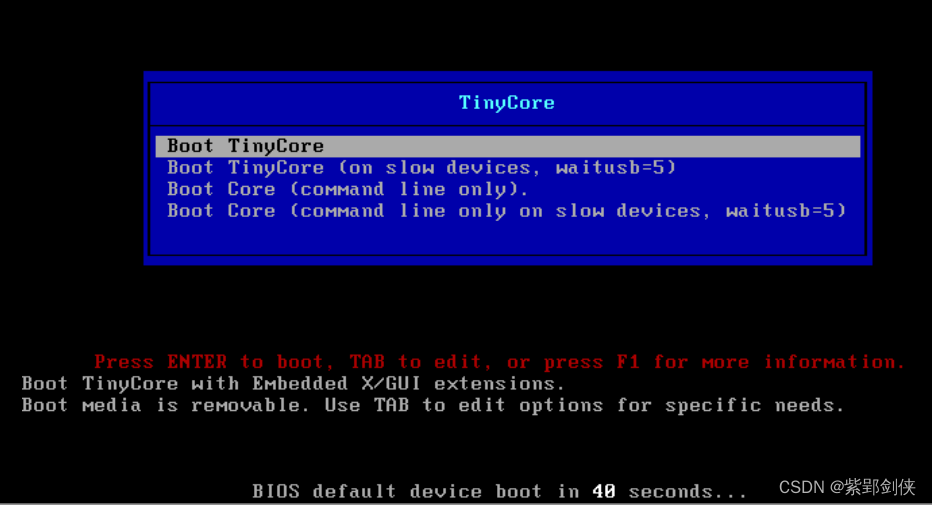 安装使用TinyCore Linux的一些收获_服务器_13