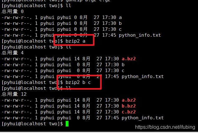 linux-bzip2压缩_linux