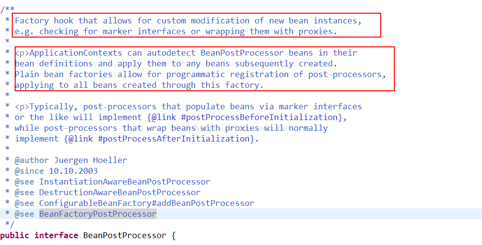 浅析Spring IoC源码（四）分析BeanPostProcessor(1)_java