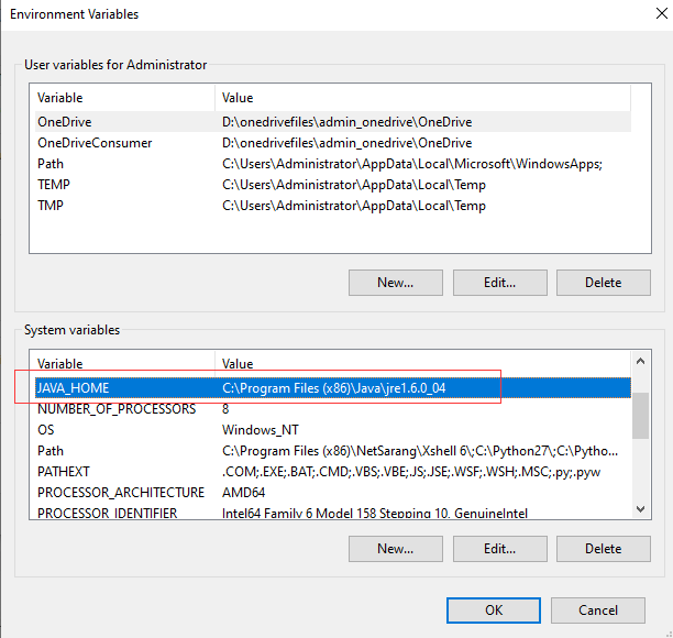 Windows10 下 JAVA JDK版本设置修改操作_环境变量_03